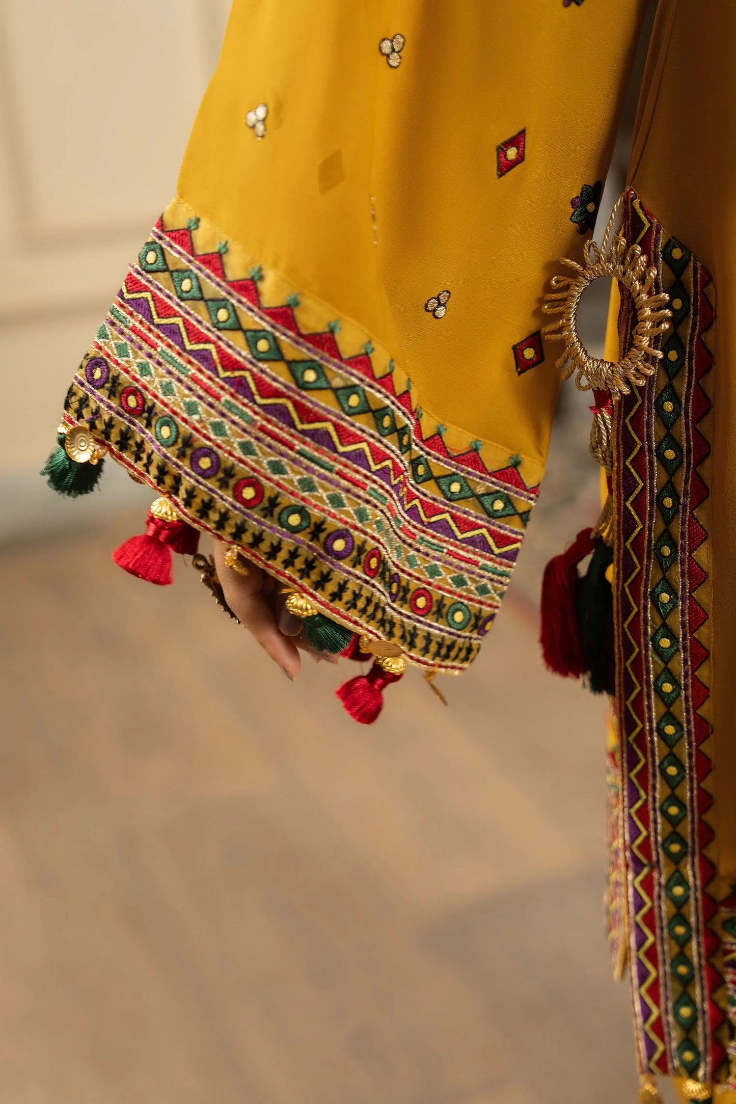 3-Piece Embroidered Lawn Dress with Digital Printed Bamber Sahfoon