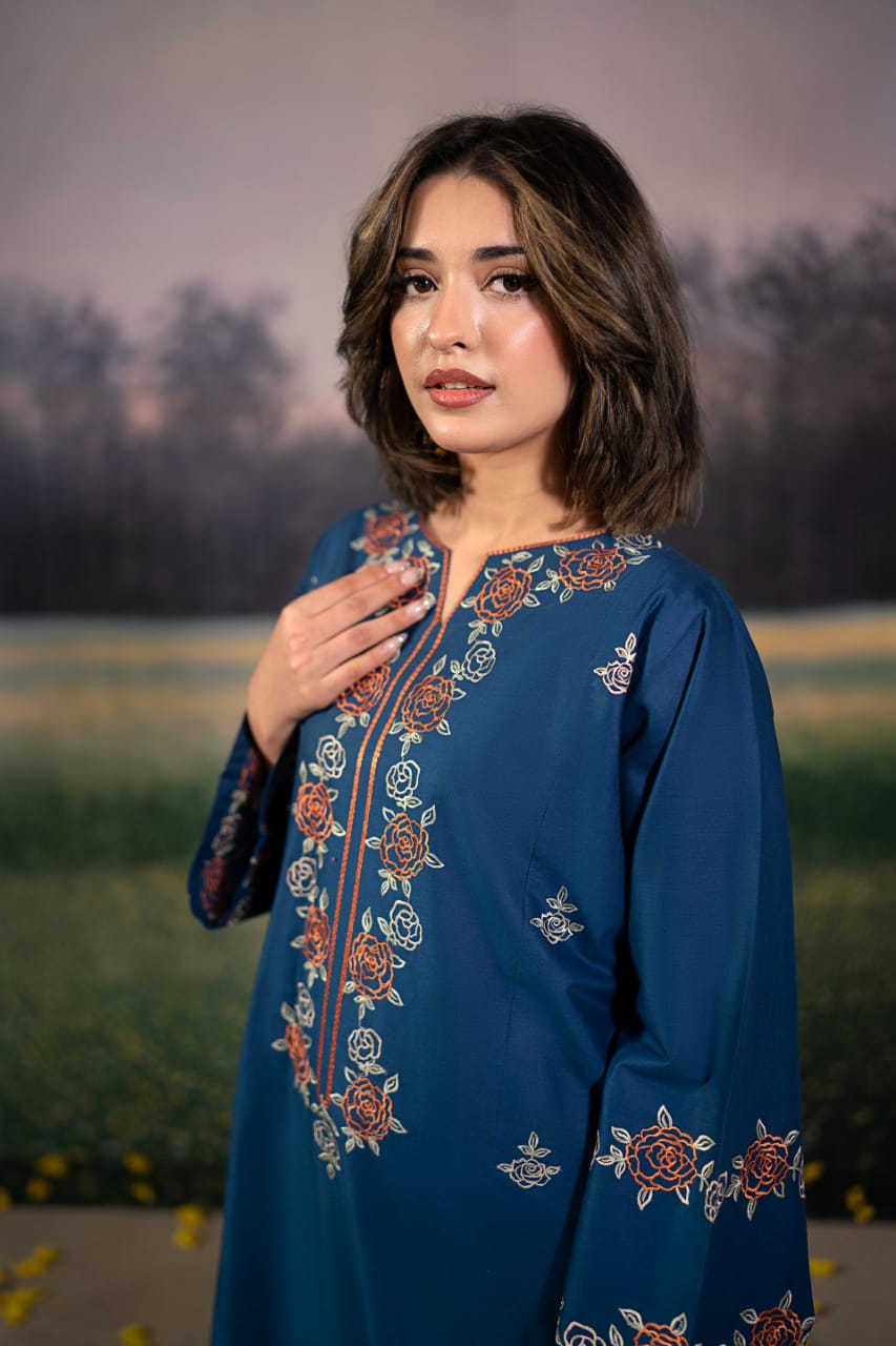 2 Piece Unstiched Embroidery Dhanak