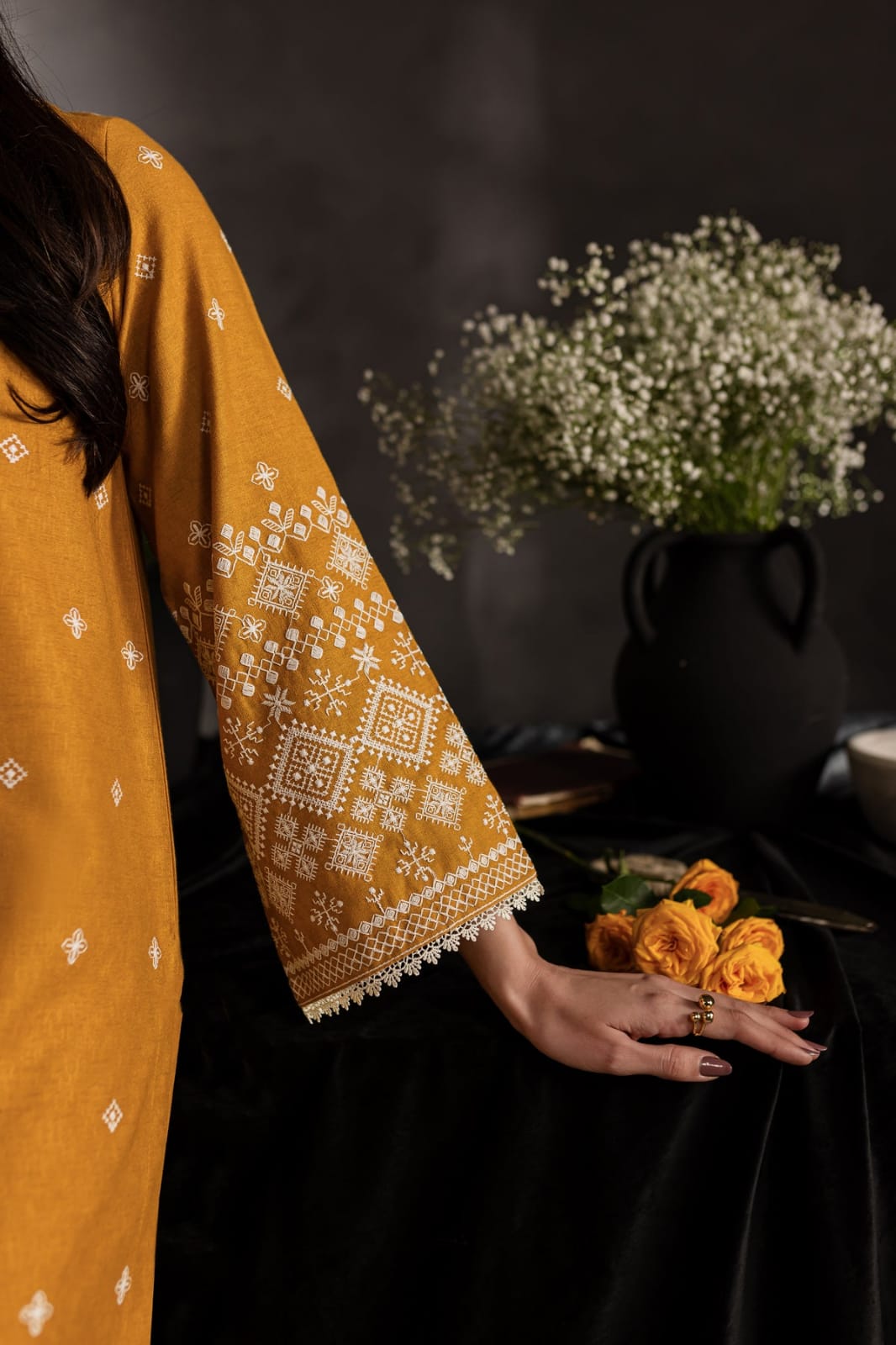2 Piece Unstiched Embroidery Dhanak