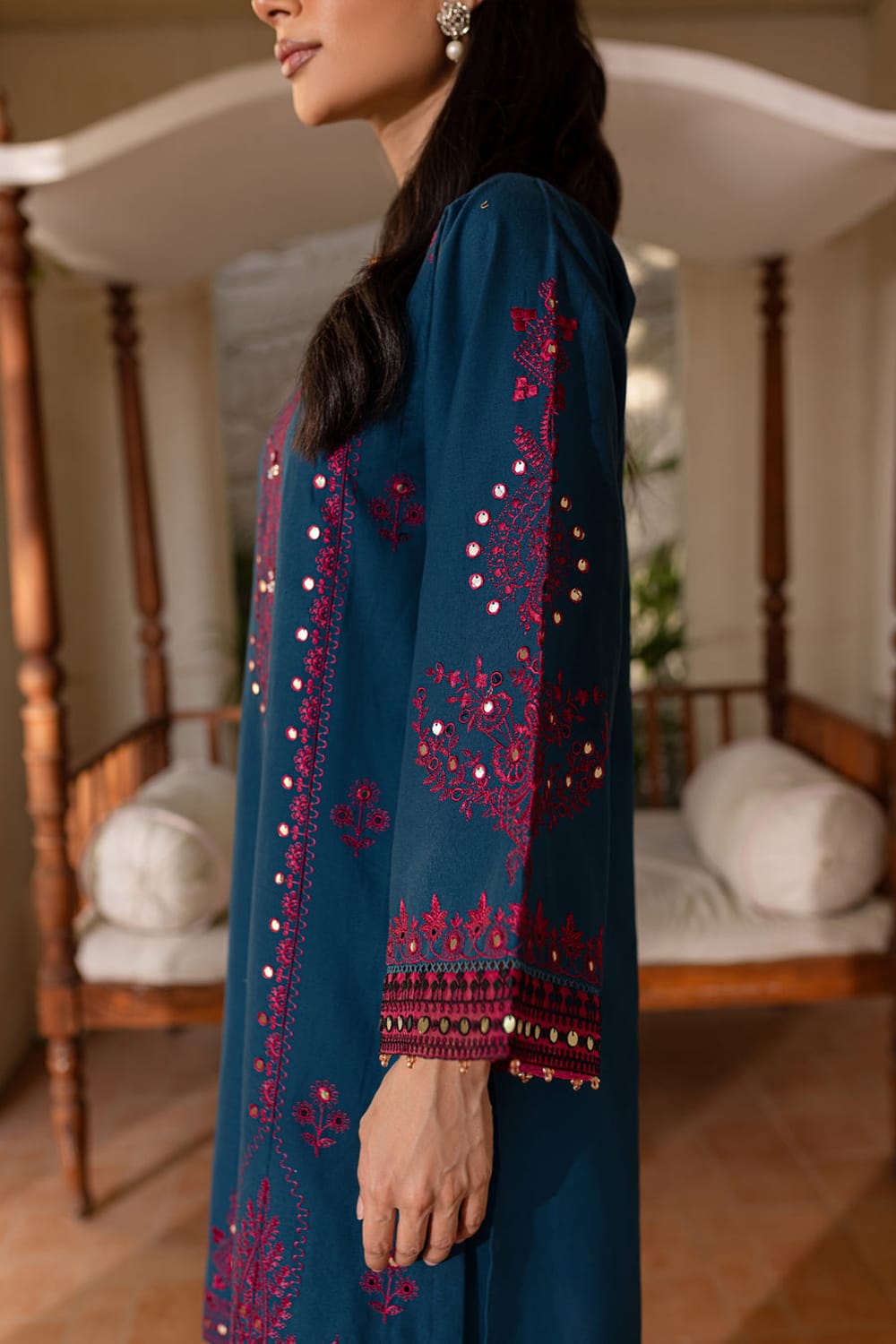 2 Piece Unstiched Embroidery Dhanak