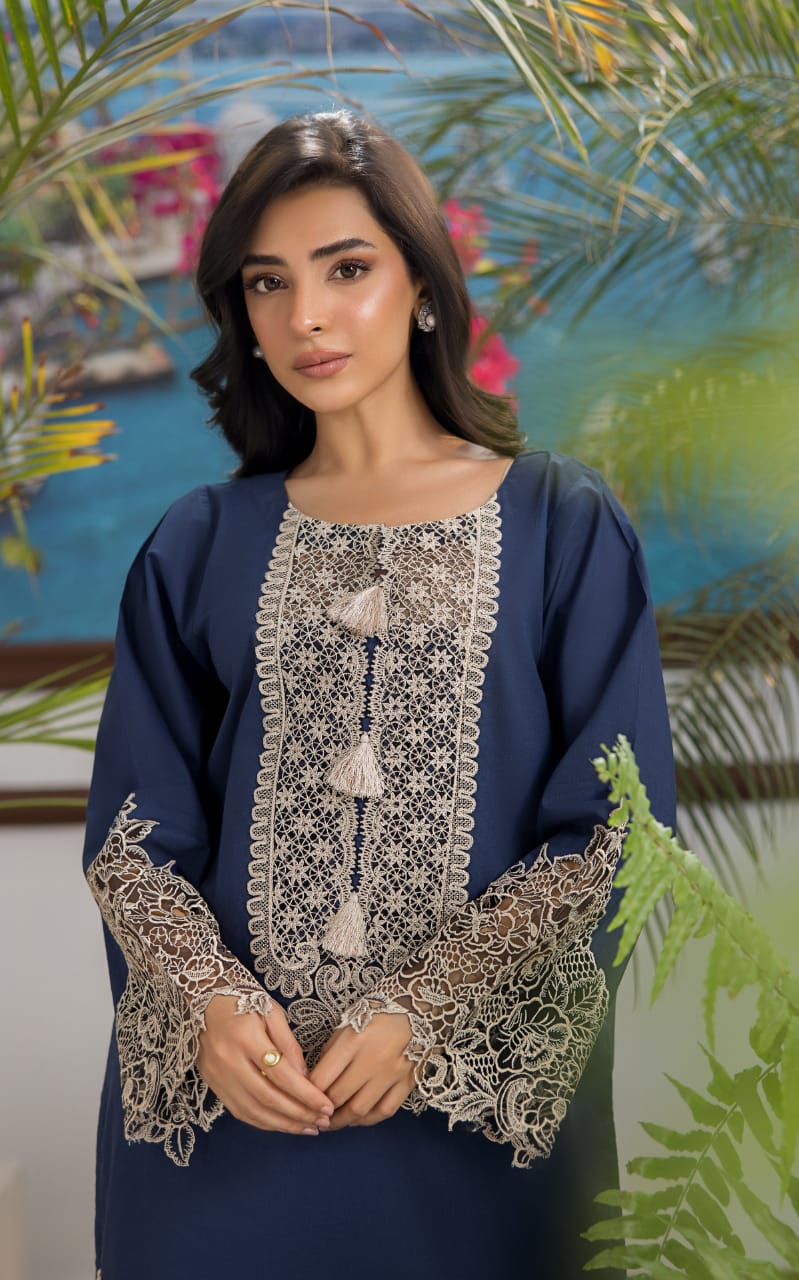 2 Piece Unstiched Embroidery Dhanak
