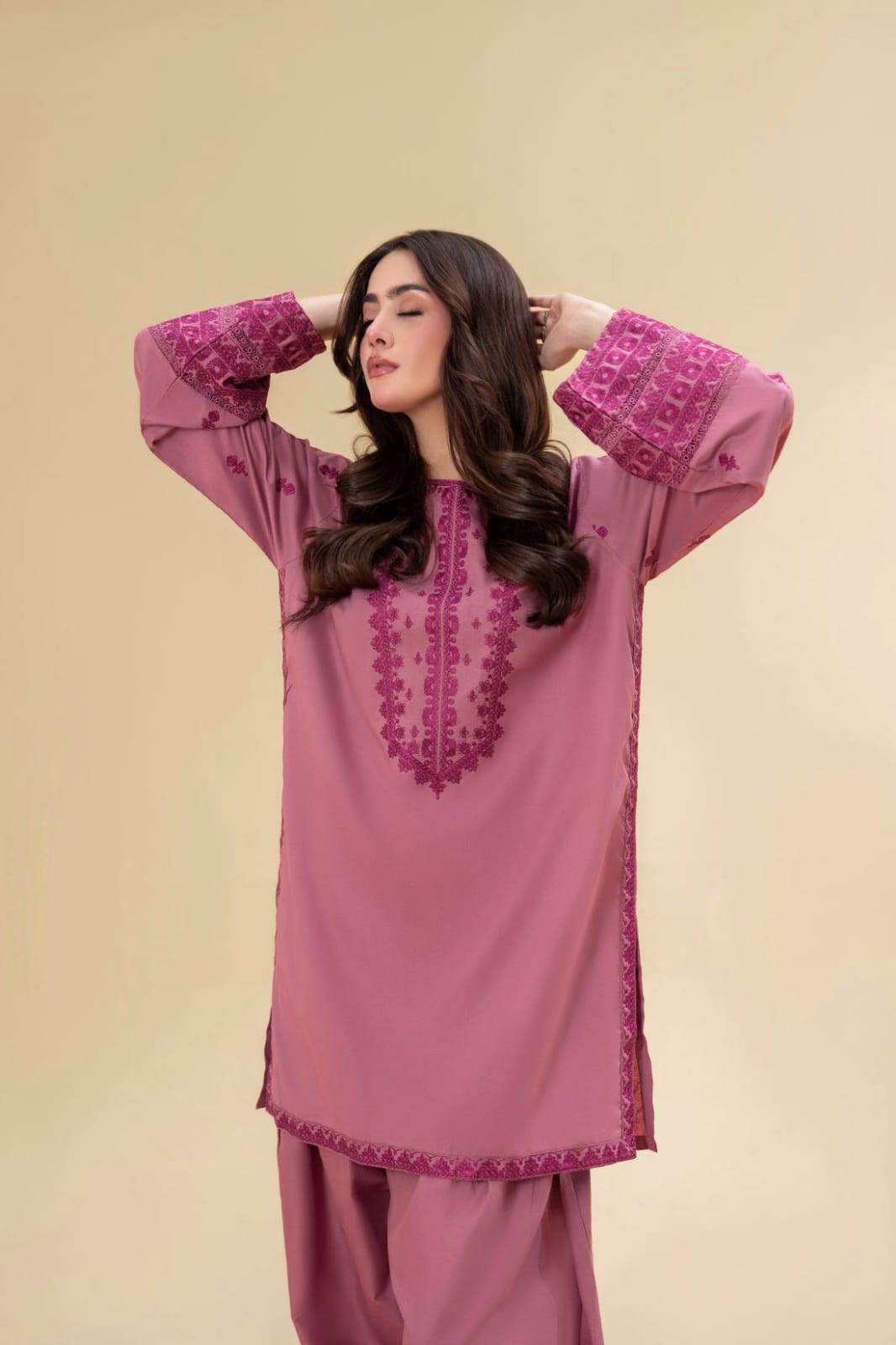 2 Piece Unstiched Embroidery Dhanak