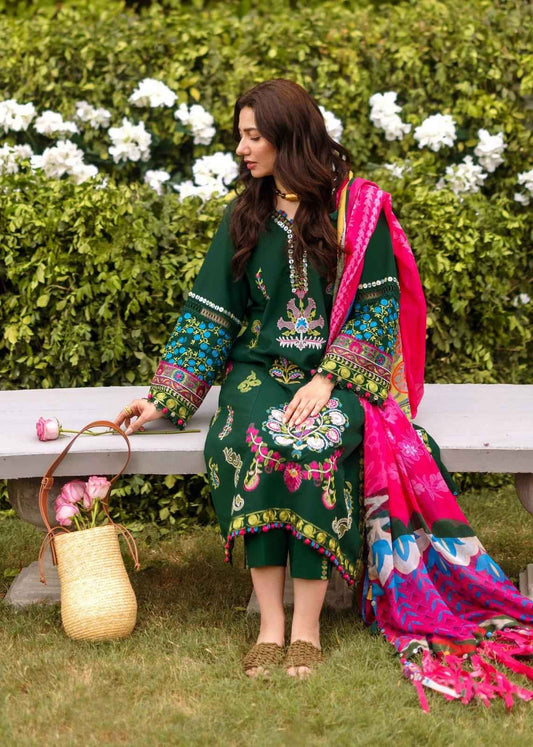 3 Piece Unstiched Embroidery Dhanak