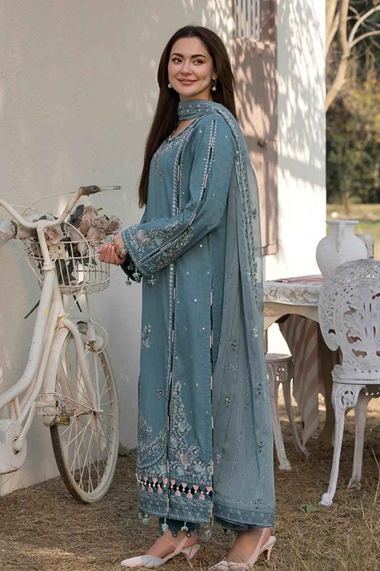 3 Piece Unstiched Embroidery Dhanak-113