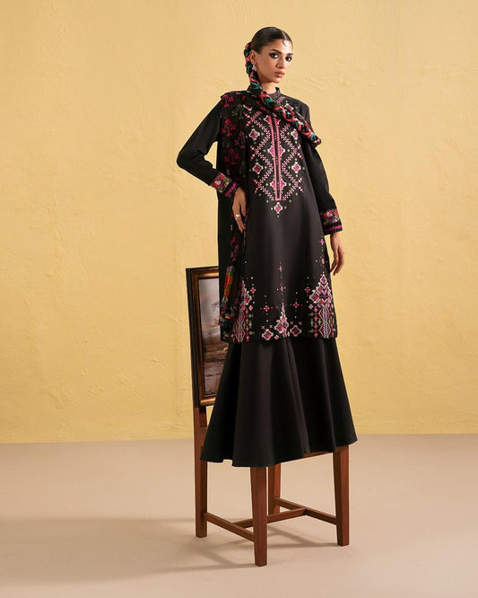 3 Piece Unstiched Embroidery Dhanak