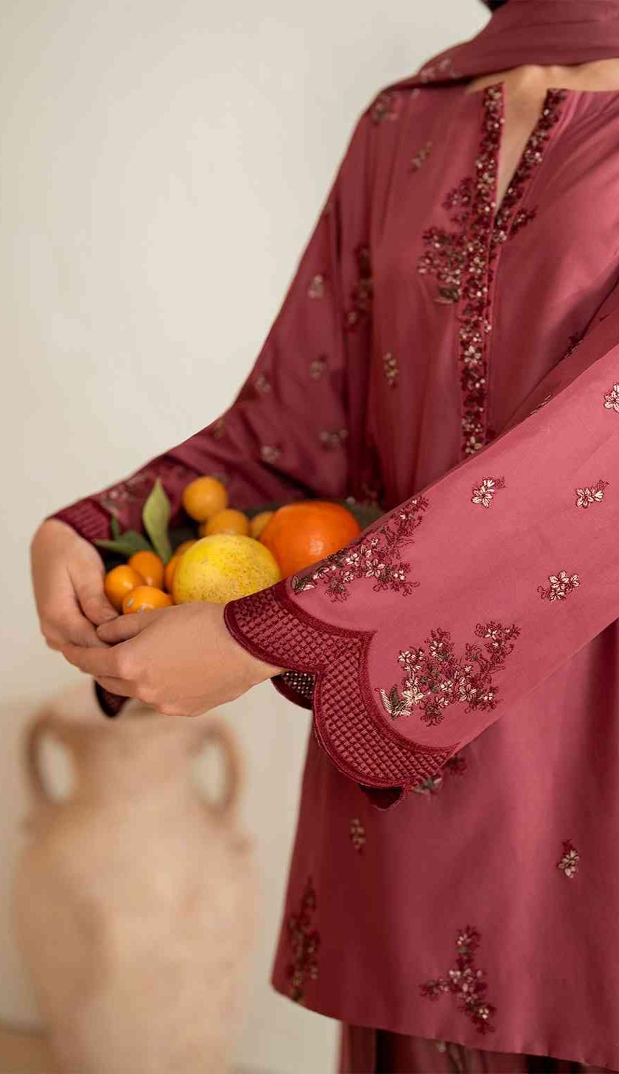 3 Piece Unstiched Embroidery Dhanak