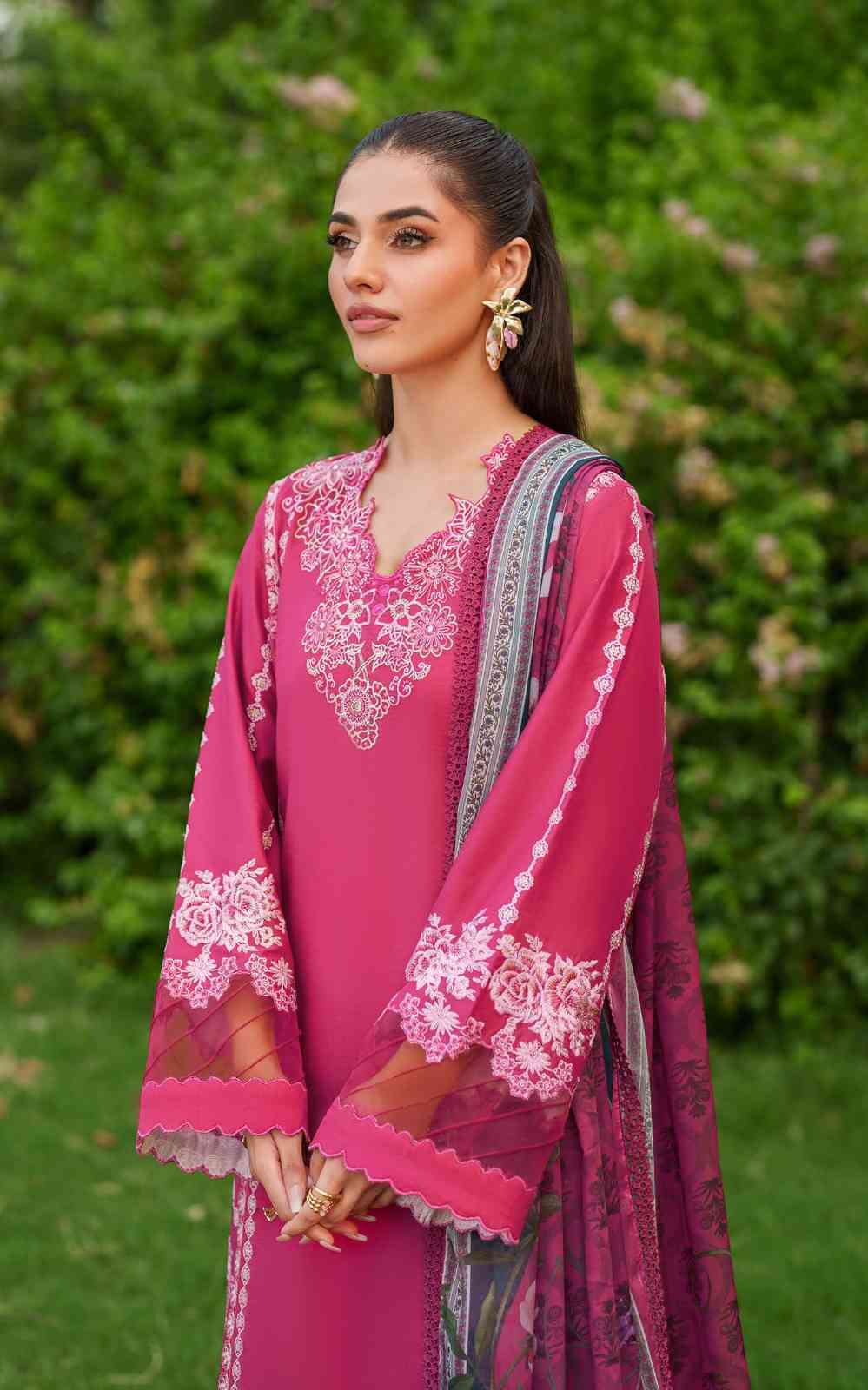 3 Piece Unstiched Embroidery Dhanak