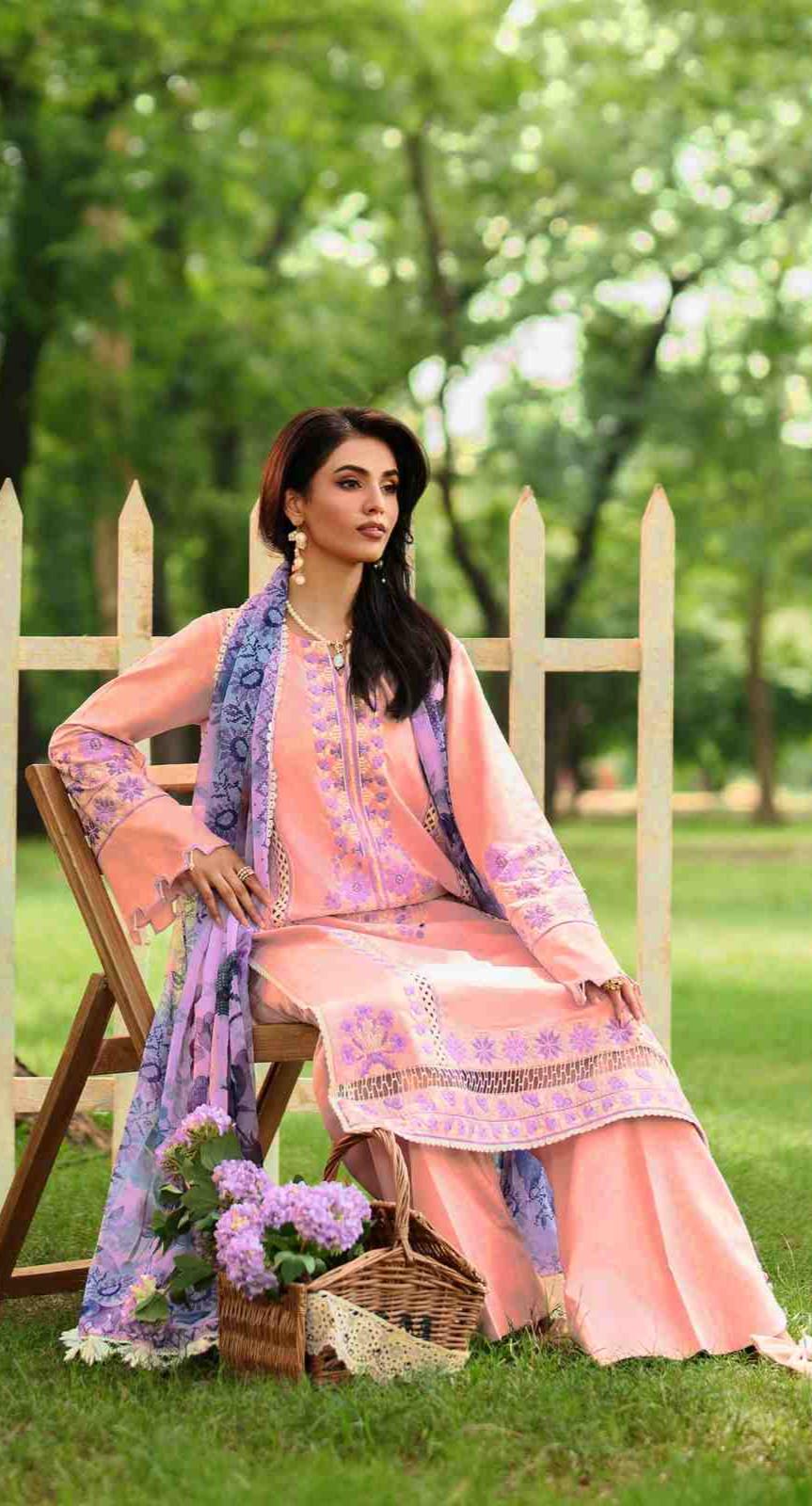 3 Piece Unstiched Embroidery Dhanak