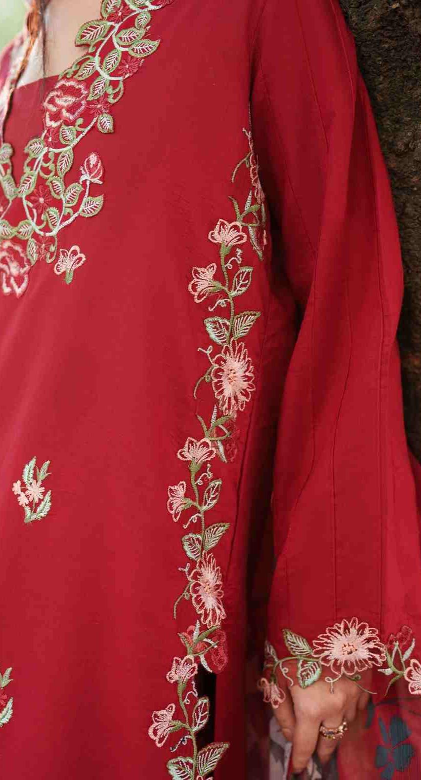 3 Piece Unstiched Embroidery Dhanak