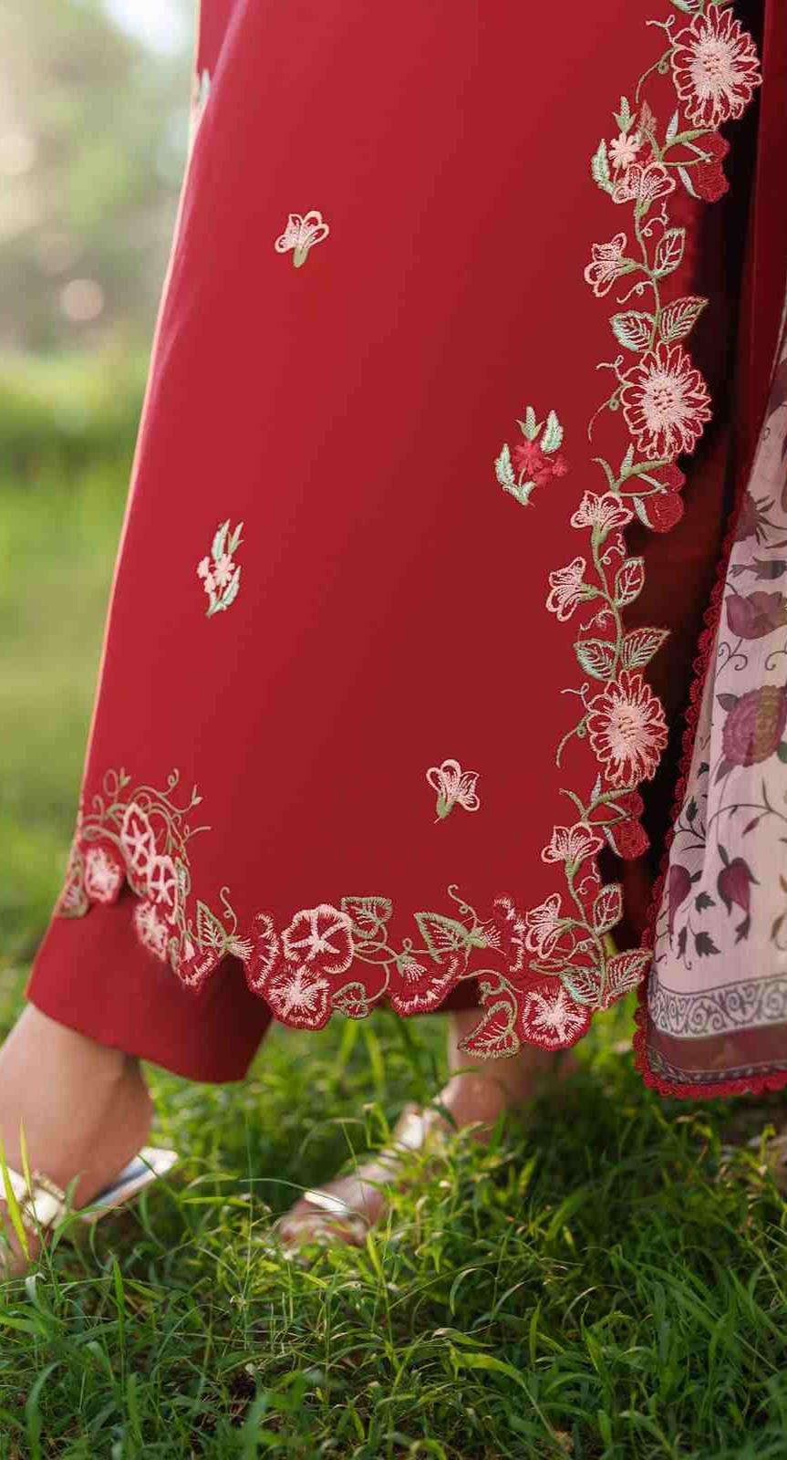 3 Piece Unstiched Embroidery Dhanak