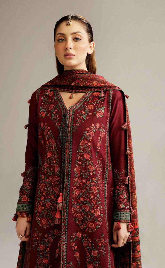 3 Piece Unstiched Embroidery Dhanak