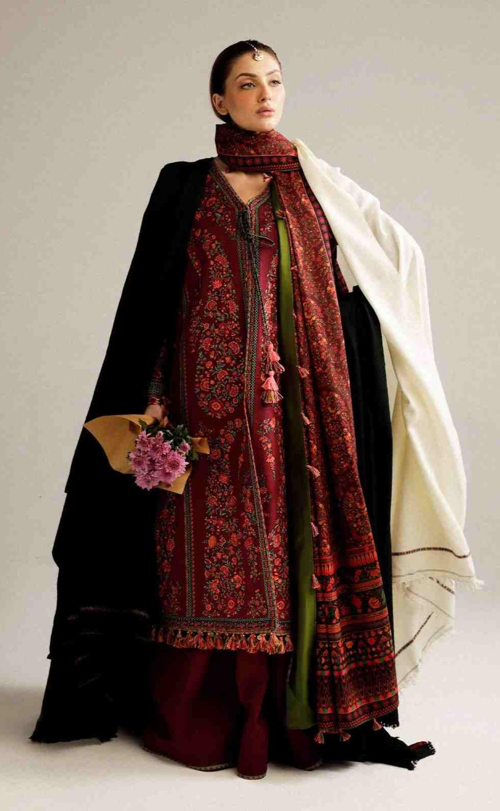 3 Piece Unstiched Embroidery Dhanak