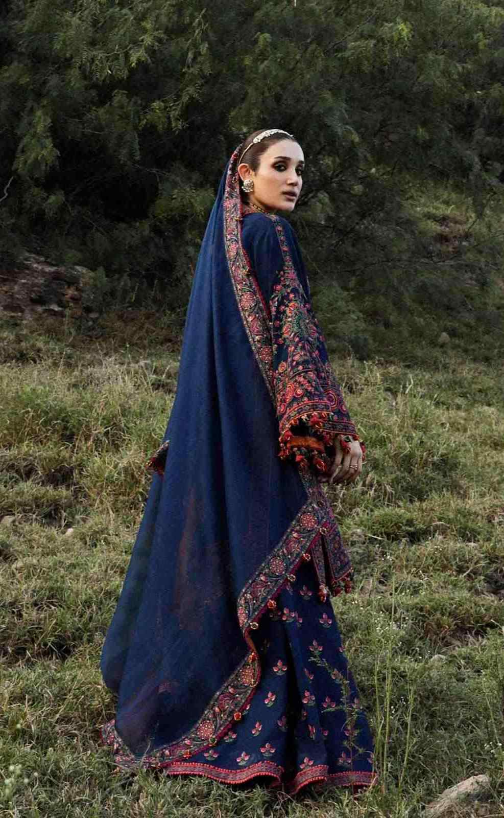 3 Piece Unstiched Embroidery Dhanak
