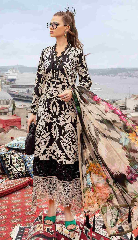 3 Piece Unstiched Embroidery Dhanak