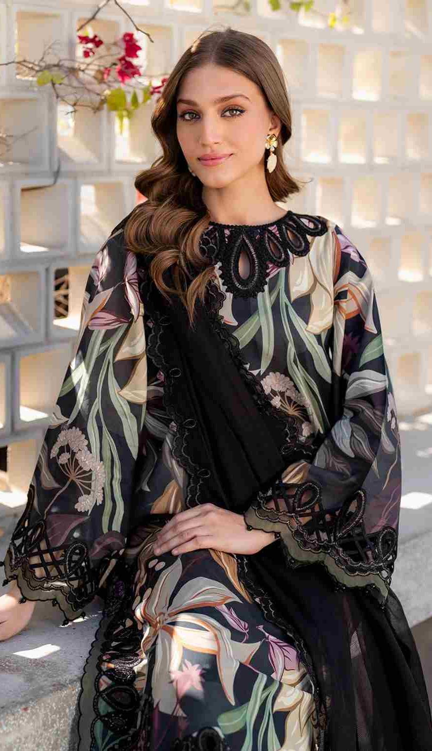 3 Piece Unstiched Embroidery Dhanak