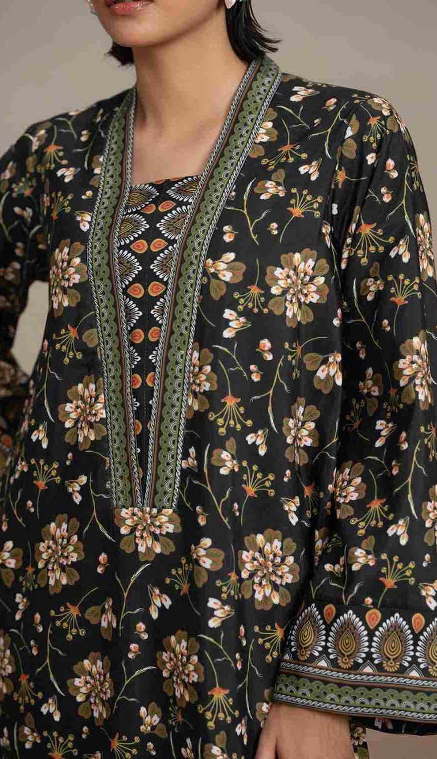 3 Piece Unstiched Embroidery Dhanak