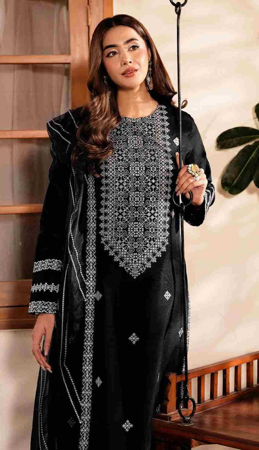 3 Piece Unstiched Embroidery Dhanak