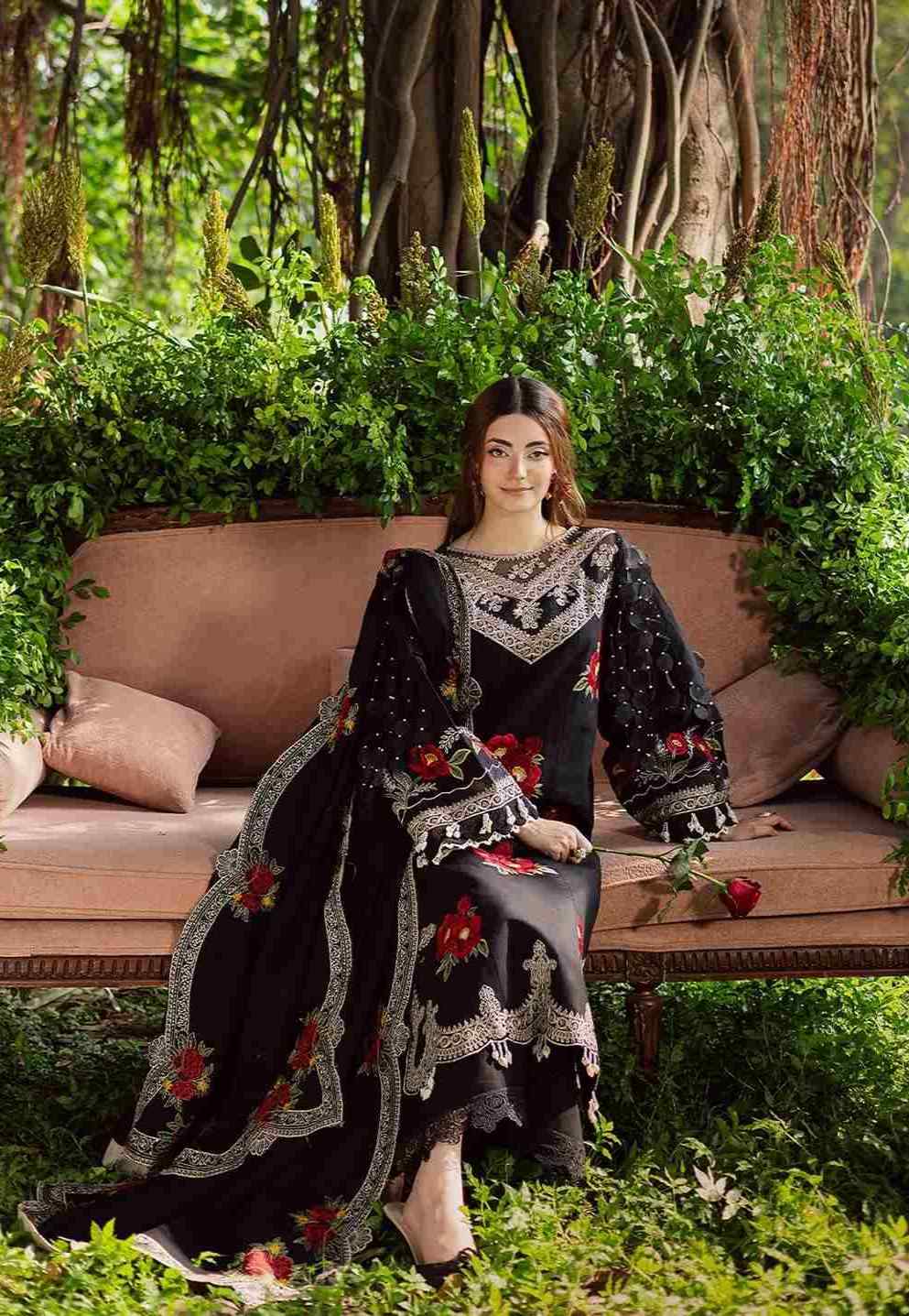 3 Piece Unstiched Embroidery Dhanak