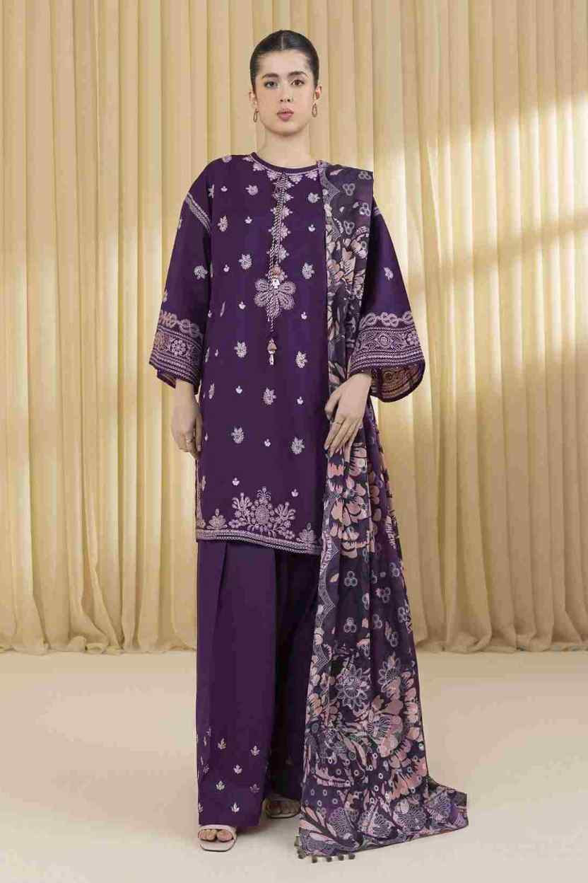3 Piece Unstiched Embroidery Dhanak