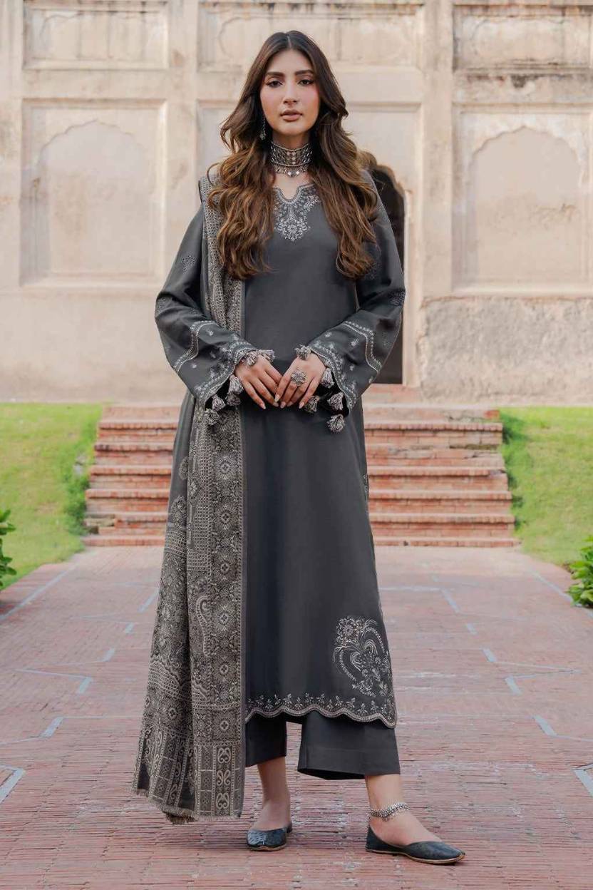 3 Piece Unstiched Embroidery Dhanak