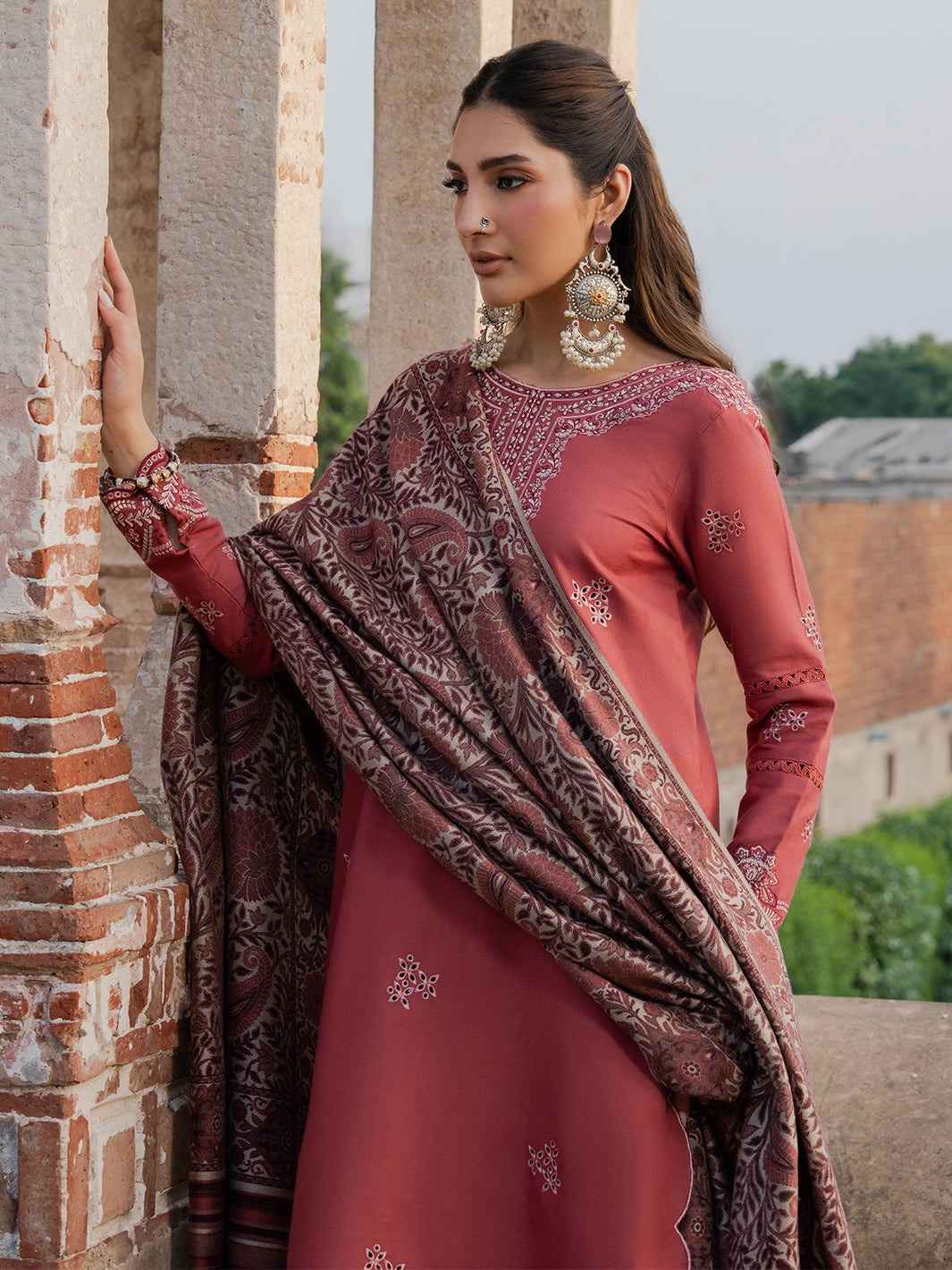 3 Piece Unstiched Embroidery Dhanak