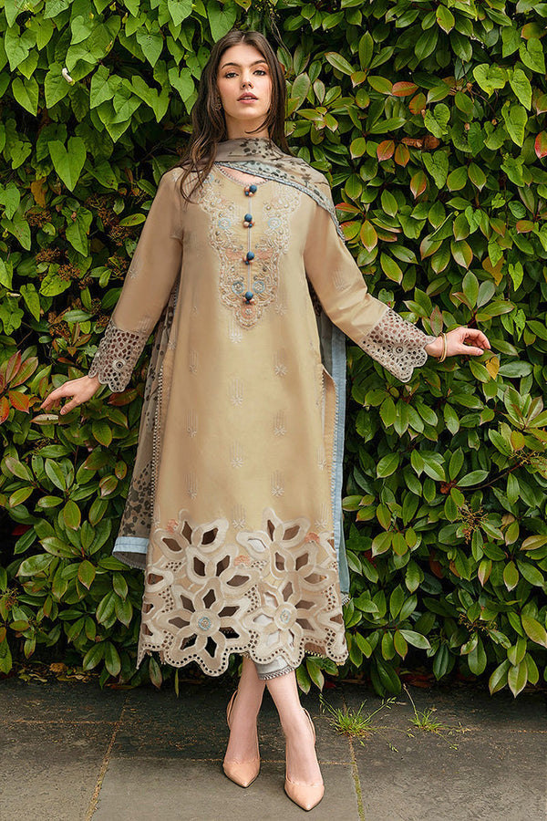MUSHQ | DHANAK | Unstitch | 3PC | SI - F - 44 - BEIGE