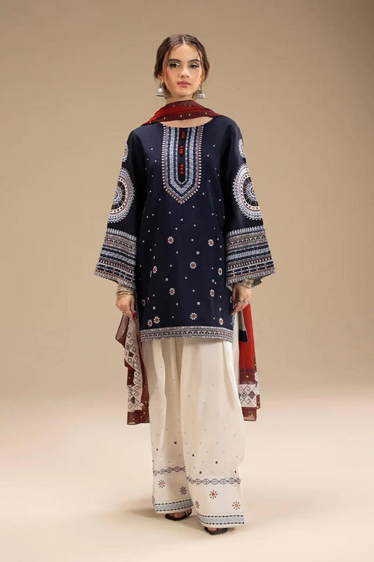 3 Piece Unstiched Embroidery Dhanak