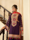 3-Piece Traditional Luxury Embroidered Outfit with Embridered Sleves and Trouser