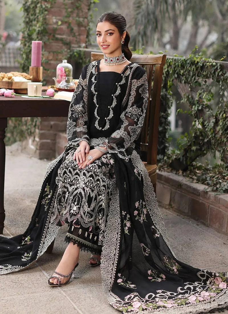 Trending Luxury Dress Design for Women Summer Collection with Premium Lawn Fabric and Beautiful Embroidery Pattern