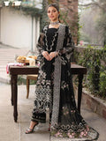 Woman in a black and white embroidered traditional | Summer Lawn Outfit