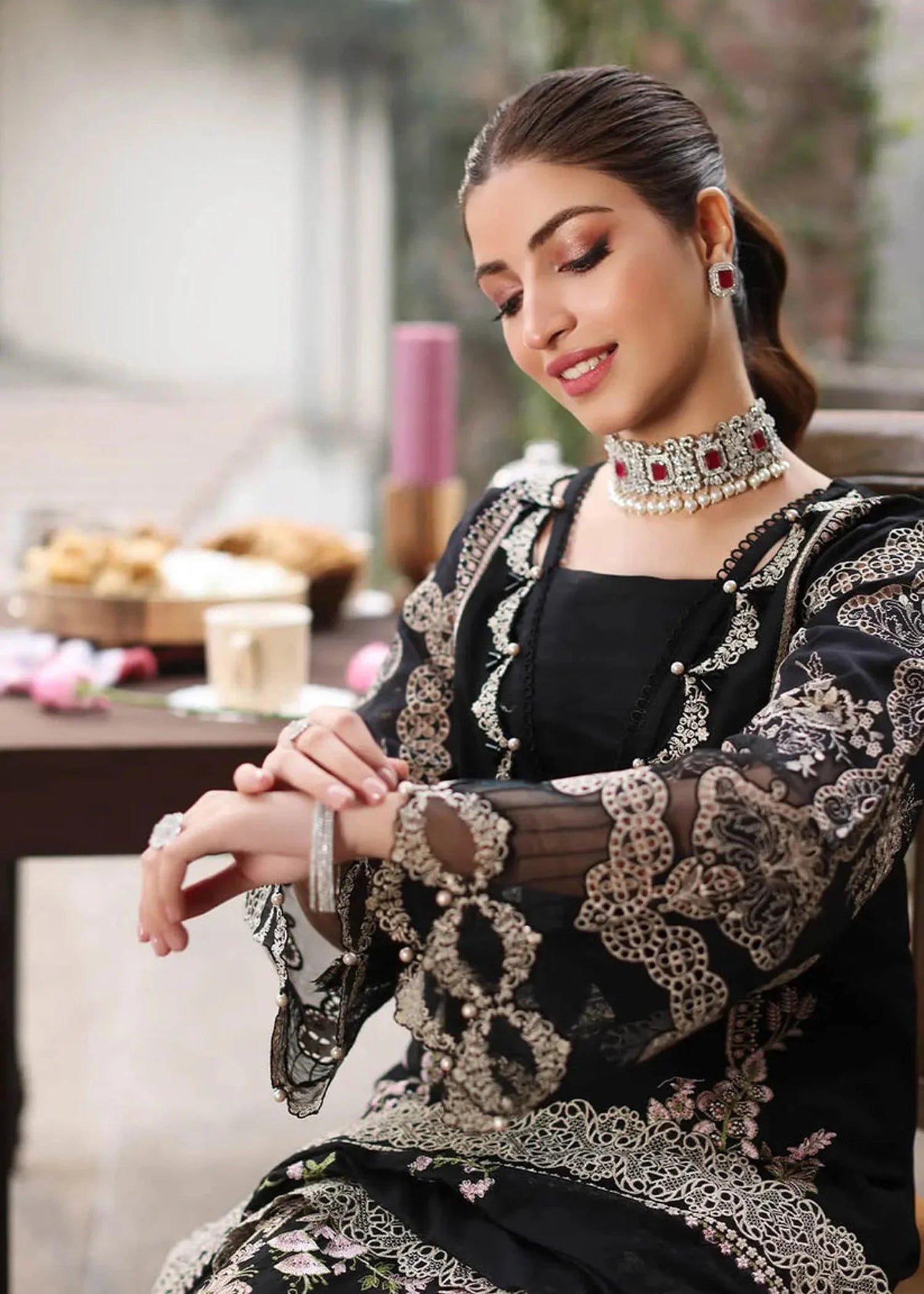 Trending Luxury Dress Design for Women Summer Collection with Premium Lawn Fabric and Beautiful Embroidery Pattern