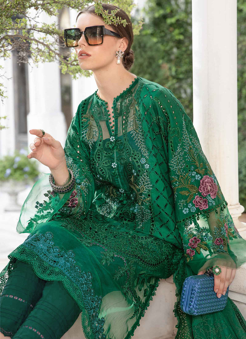 The Bottle Green | Embroidered Eid Collection