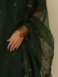 The Bottle Green | Embroidered Eid Collection
