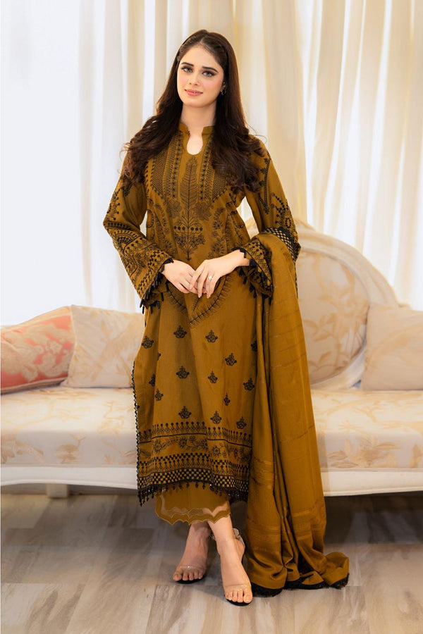 3 Piece Unstiched Embroidery Dhanak