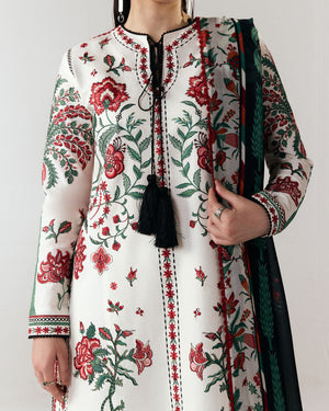 Embroidered Dhanak Shirt