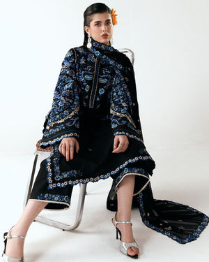 Embroidered Dhanak Shirt
