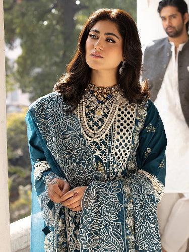 Premium Traditional Lawn embroidered Dress for Women Summer Clothing in Pakistan