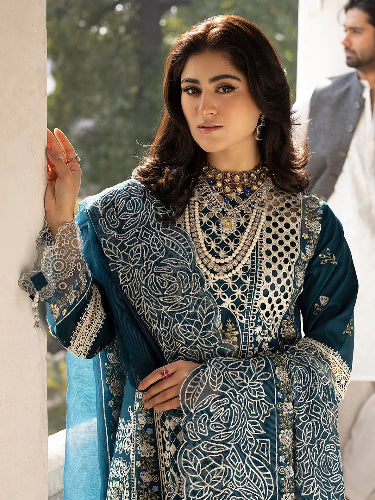 Premium Traditional Lawn embroidered Dress for Women Summer Clothing in Pakistan