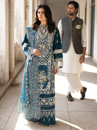 Premium Traditional Lawn embroidered Dress for Women Summer Clothing in Pakistan