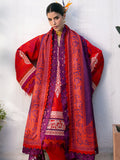 3-Piece Embroidered Red Color Lawn Dress for Summer and Eid Collection 2026