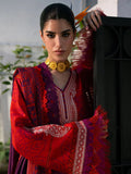 3-Piece Embroidered Red Color Lawn Dress for Summer and Eid Collection 2026