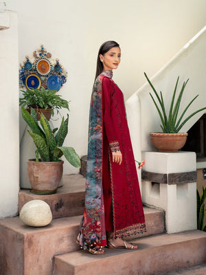 Embroidered Dhanak Shirt