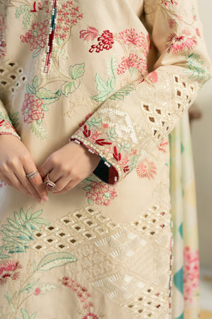 Embroidered Dhanak Shirt