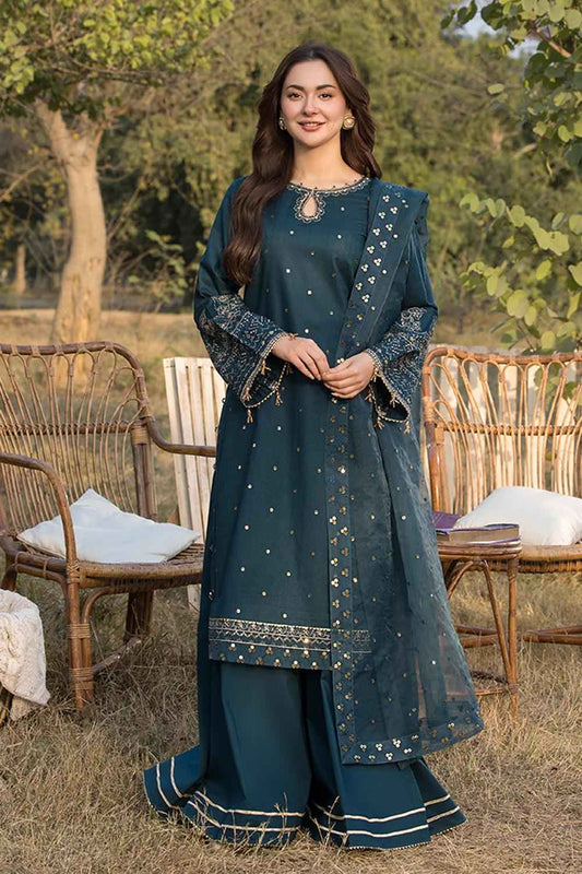 3 Piece Unstiched Embroidery Dhanak