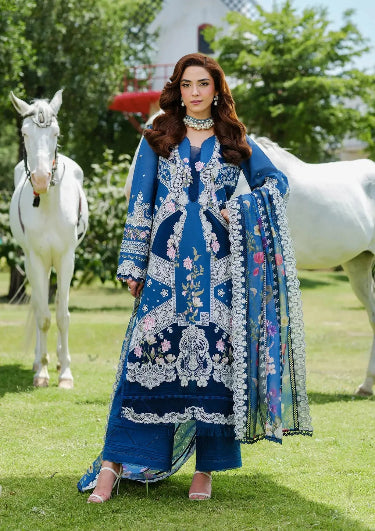Luxury Outfit in Lawn Fabric with Elegant Embroidery for Summer Collection 2026