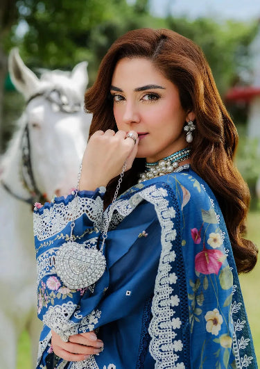Luxury Outfit in Lawn Fabric with Elegant Embroidery for Summer Collection 2026