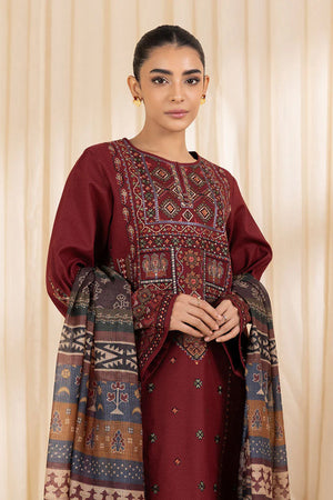 Embroidered Dhanak Shirt