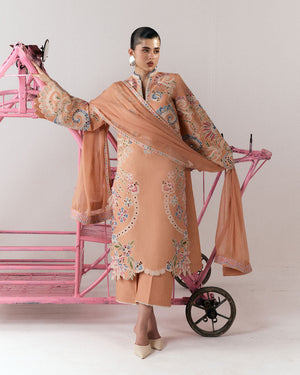 Embroidered Dhanak Shirt