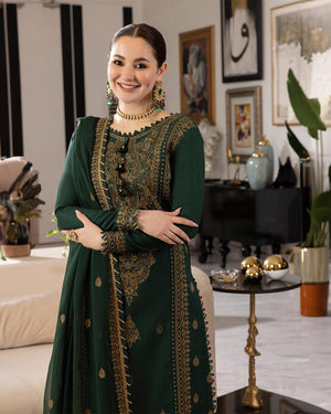 Embroidered Dhanak Shirt