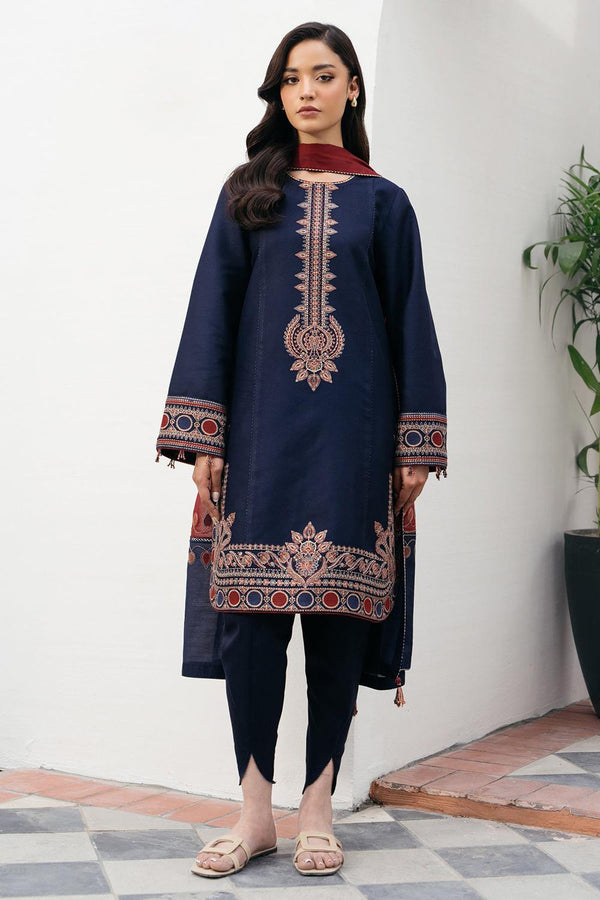 3 Piece Unstiched Embroidery Dhanak